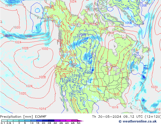 Yağış ECMWF Per 30.05.2024 12 UTC