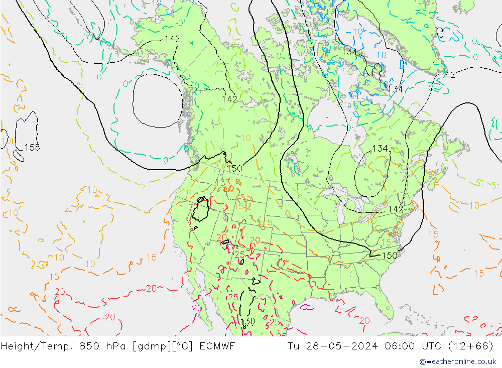 Z500/Rain (+SLP)/Z850 ECMWF  28.05.2024 06 UTC