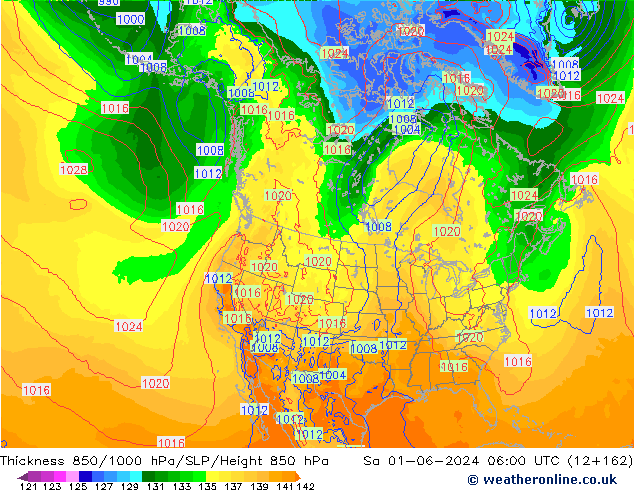 Thck 850-1000 hPa ECMWF Sa 01.06.2024 06 UTC