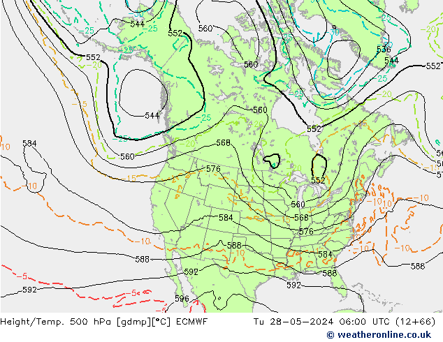 Z500/Rain (+SLP)/Z850 ECMWF mar 28.05.2024 06 UTC