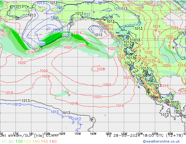 Polarjet/Bodendruck ECMWF Di 28.05.2024 18 UTC