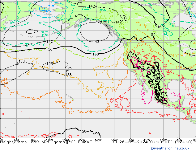 Z500/Rain (+SLP)/Z850 ECMWF  28.05.2024 00 UTC