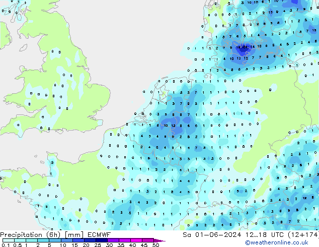 Z500/Rain (+SLP)/Z850 ECMWF sam 01.06.2024 18 UTC