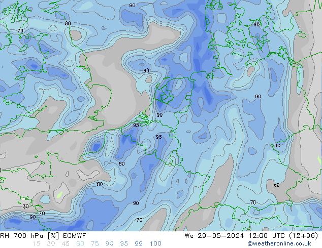 RV 700 hPa ECMWF wo 29.05.2024 12 UTC