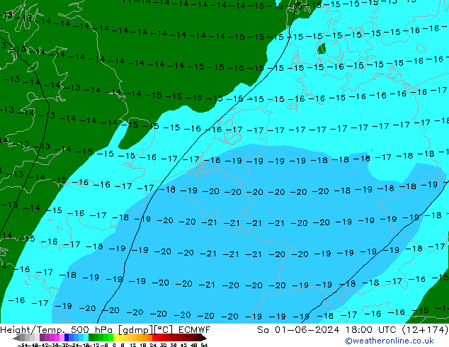 Z500/Rain (+SLP)/Z850 ECMWF sam 01.06.2024 18 UTC