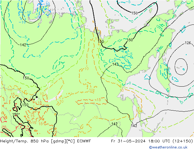 Z500/Rain (+SLP)/Z850 ECMWF Sex 31.05.2024 18 UTC