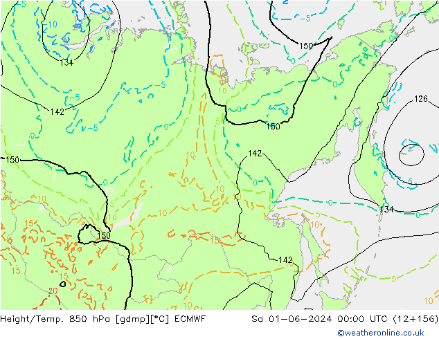 Z500/Rain (+SLP)/Z850 ECMWF Sa 01.06.2024 00 UTC