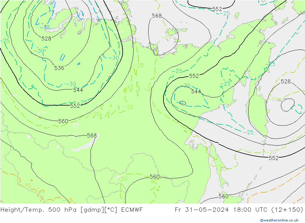 Z500/Rain (+SLP)/Z850 ECMWF pt. 31.05.2024 18 UTC