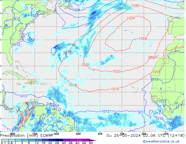 Neerslag ECMWF zo 26.05.2024 06 UTC