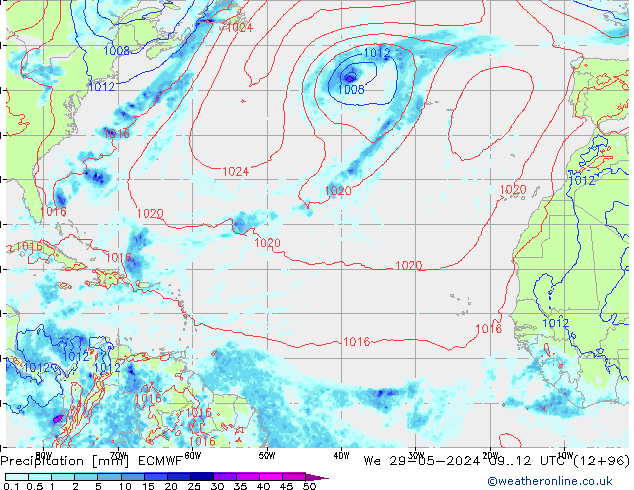 precipitação ECMWF Qua 29.05.2024 12 UTC