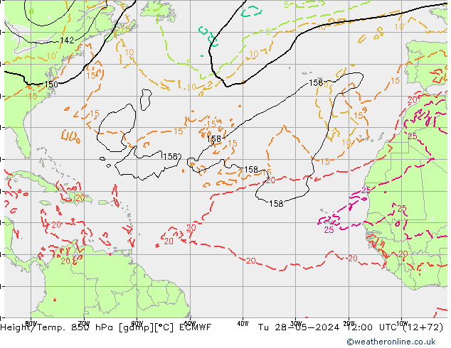 Z500/Rain (+SLP)/Z850 ECMWF Ter 28.05.2024 12 UTC