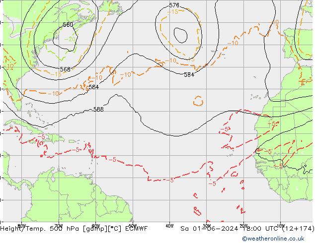 Z500/Rain (+SLP)/Z850 ECMWF ��� 01.06.2024 18 UTC