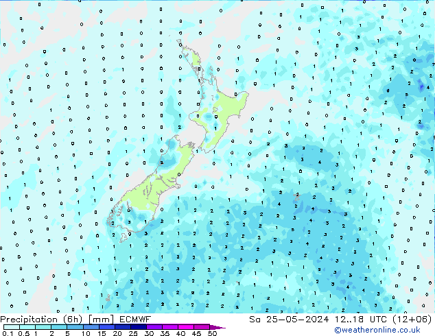 Z500/Regen(+SLP)/Z850 ECMWF za 25.05.2024 18 UTC