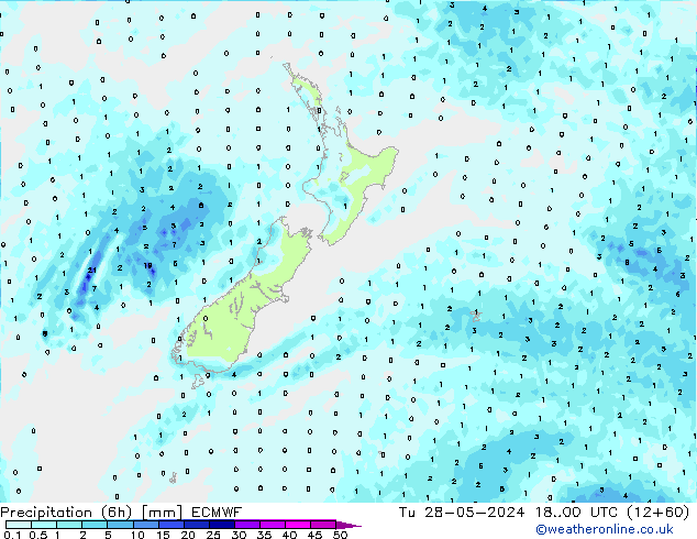 Z500/Rain (+SLP)/Z850 ECMWF  28.05.2024 00 UTC