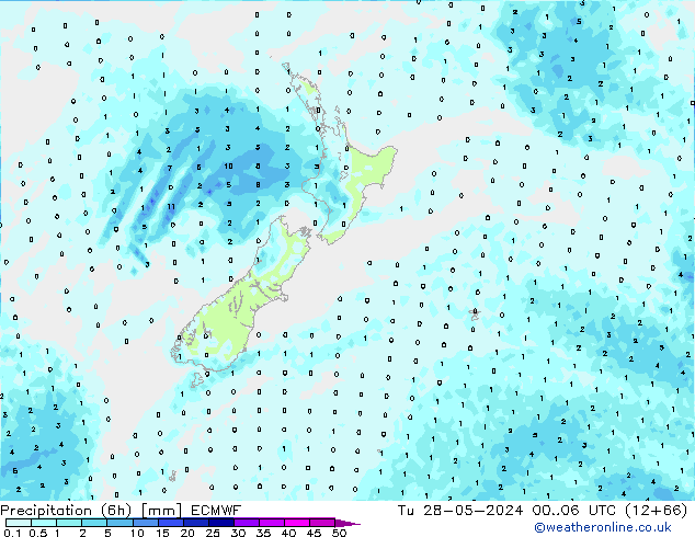 Z500/Rain (+SLP)/Z850 ECMWF вт 28.05.2024 06 UTC