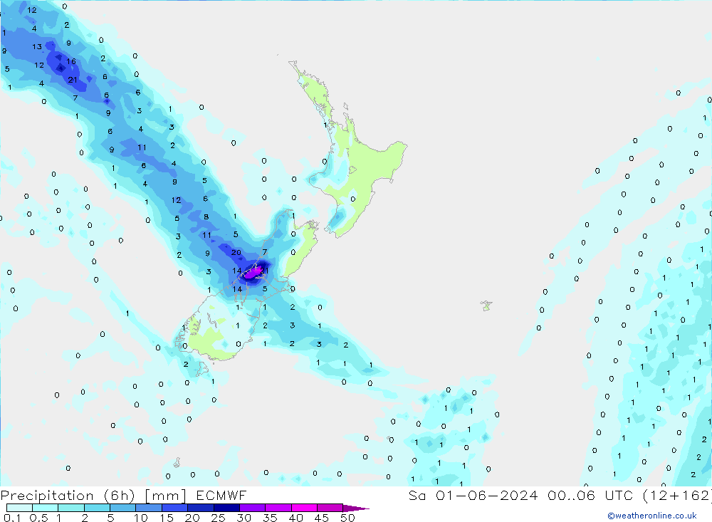 Z500/Rain (+SLP)/Z850 ECMWF сб 01.06.2024 06 UTC