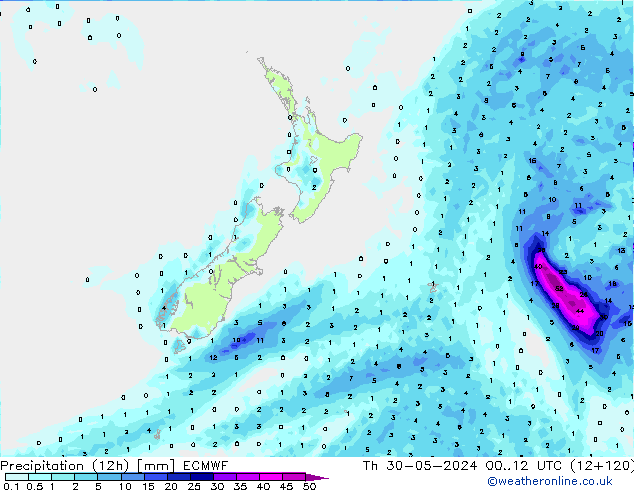 opad (12h) ECMWF czw. 30.05.2024 12 UTC