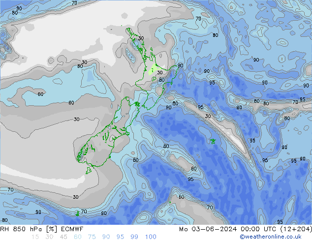 RV 850 hPa ECMWF ma 03.06.2024 00 UTC