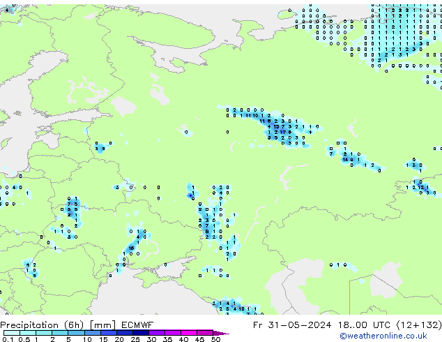 Z500/Rain (+SLP)/Z850 ECMWF ven 31.05.2024 00 UTC