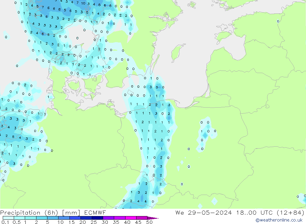 Z500/Regen(+SLP)/Z850 ECMWF wo 29.05.2024 00 UTC