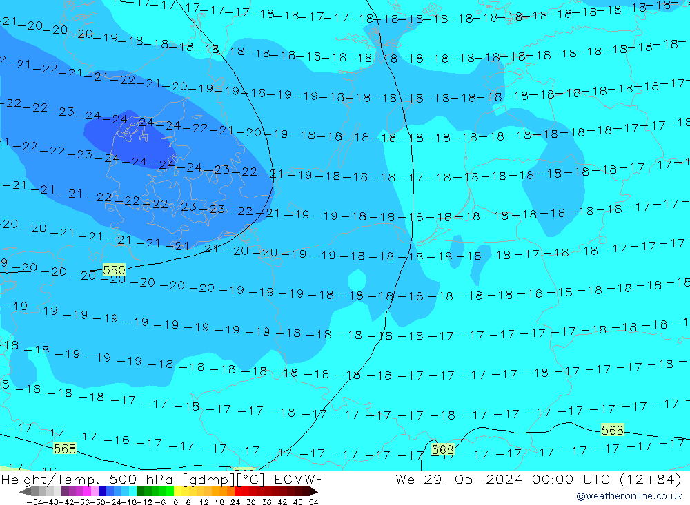 Z500/Regen(+SLP)/Z850 ECMWF wo 29.05.2024 00 UTC