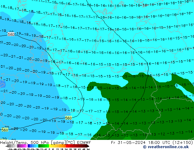 Z500/Rain (+SLP)/Z850 ECMWF Fr 31.05.2024 18 UTC