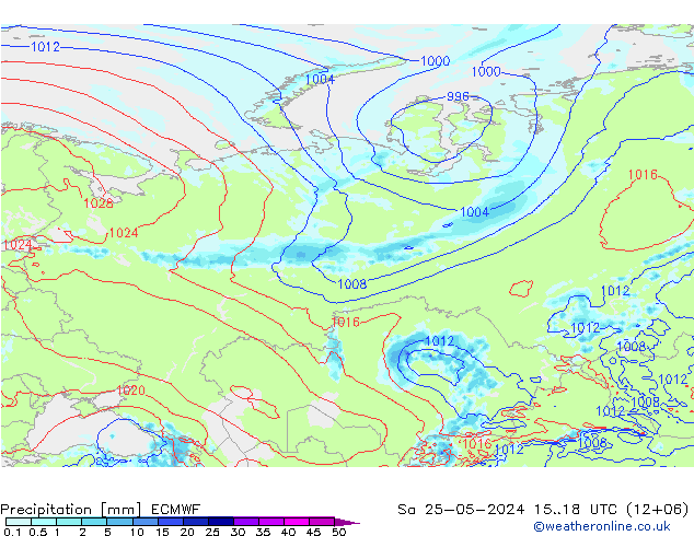 Yağış ECMWF Cts 25.05.2024 18 UTC