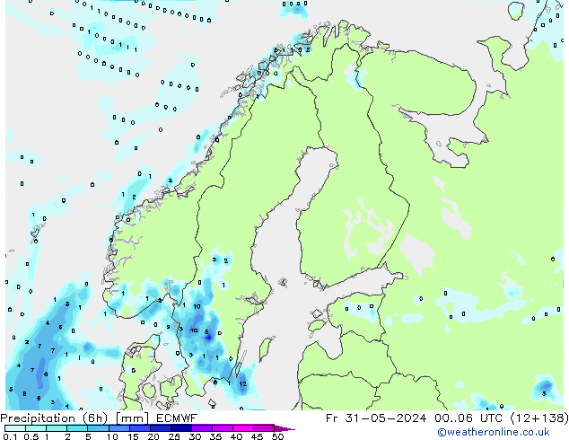 Z500/Yağmur (+YB)/Z850 ECMWF Cu 31.05.2024 06 UTC