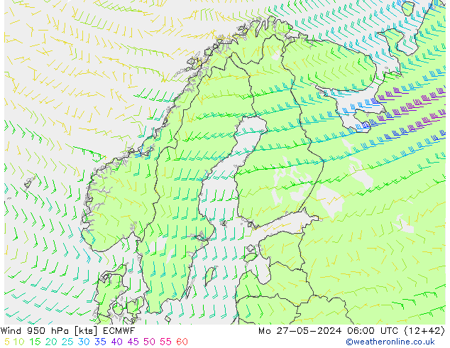 Wind 950 hPa ECMWF ma 27.05.2024 06 UTC