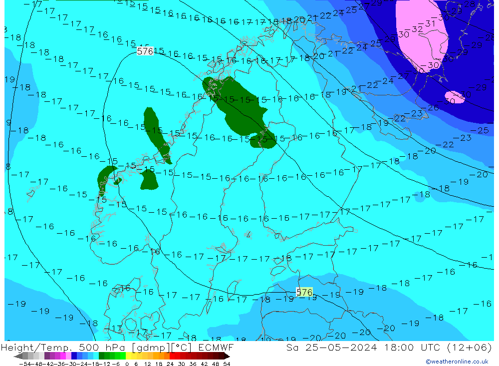 Z500/Rain (+SLP)/Z850 ECMWF So 25.05.2024 18 UTC