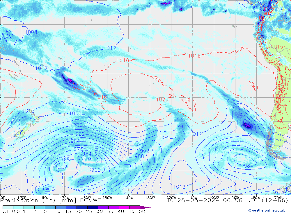 Z500/Rain (+SLP)/Z850 ECMWF Tu 28.05.2024 06 UTC