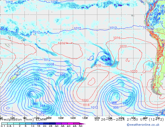 Yağış ECMWF Paz 26.05.2024 00 UTC