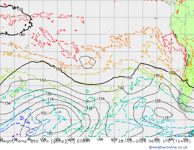 Z500/Rain (+SLP)/Z850 ECMWF mar 28.05.2024 06 UTC