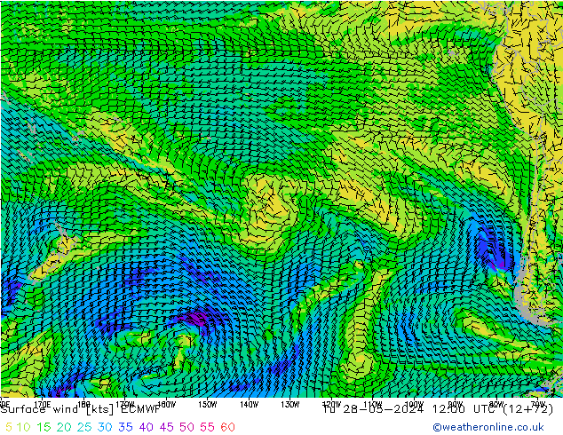 Viento 10 m ECMWF mar 28.05.2024 12 UTC