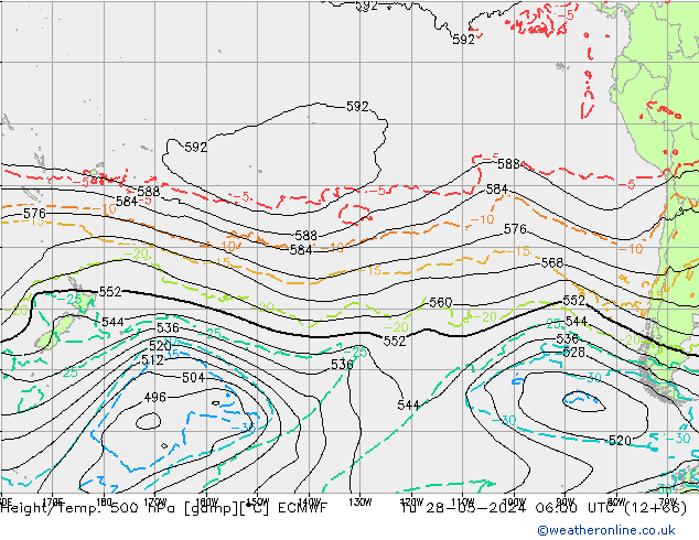 Z500/Rain (+SLP)/Z850 ECMWF Tu 28.05.2024 06 UTC