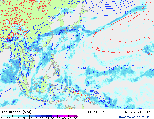 precipitação ECMWF Sex 31.05.2024 00 UTC