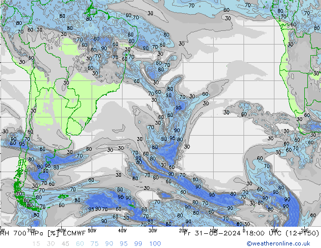 RV 700 hPa ECMWF vr 31.05.2024 18 UTC