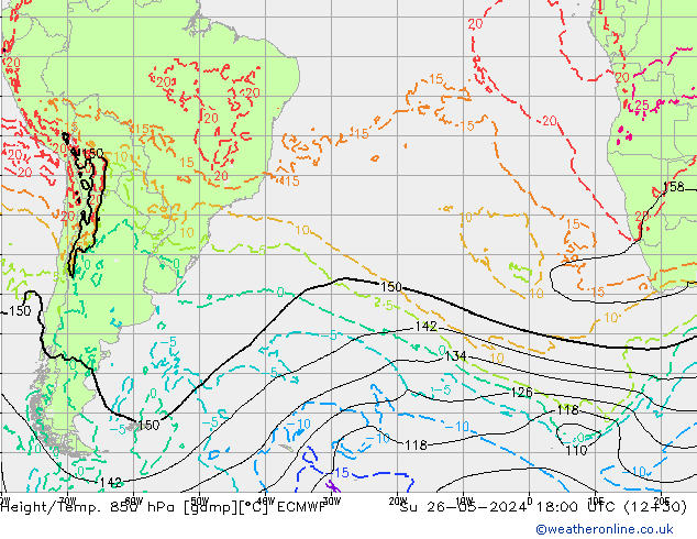 Z500/Regen(+SLP)/Z850 ECMWF zo 26.05.2024 18 UTC