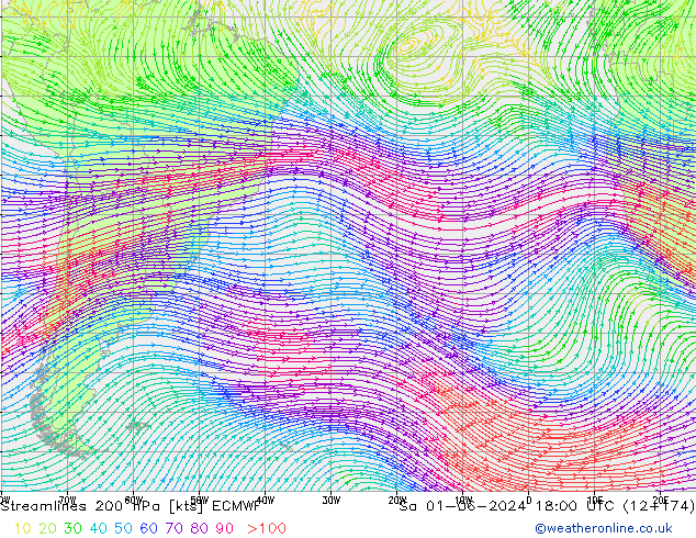  200 hPa ECMWF  01.06.2024 18 UTC