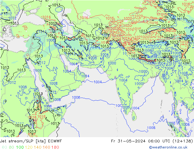 Courant-jet ECMWF ven 31.05.2024 06 UTC