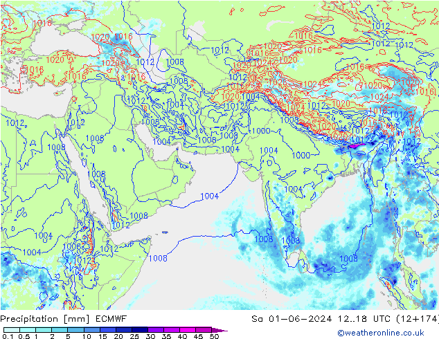 Precipitazione ECMWF sab 01.06.2024 18 UTC