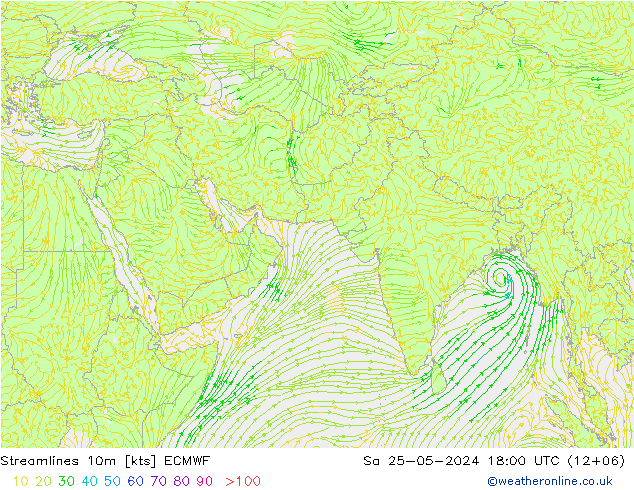 风 10m ECMWF 星期六 25.05.2024 18 UTC