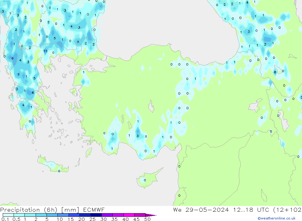 Z500/Rain (+SLP)/Z850 ECMWF We 29.05.2024 18 UTC