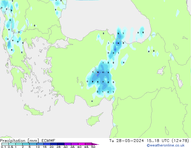 opad ECMWF wto. 28.05.2024 18 UTC