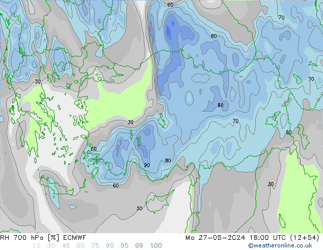 RV 700 hPa ECMWF ma 27.05.2024 18 UTC