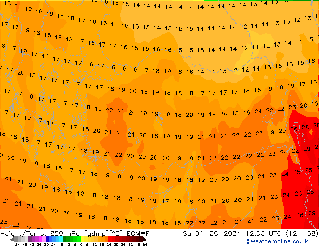 Z500/Rain (+SLP)/Z850 ECMWF сб 01.06.2024 12 UTC