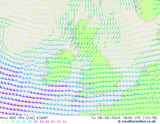  850 hPa ECMWF  28.05.2024 18 UTC