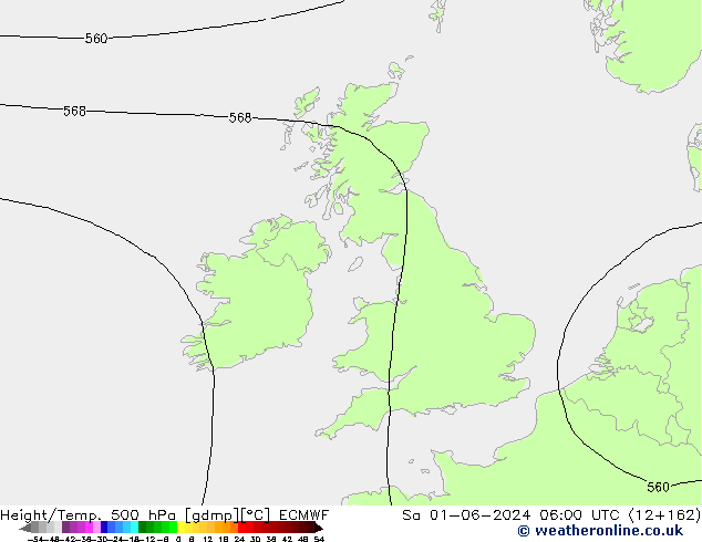 Z500/Yağmur (+YB)/Z850 ECMWF Cts 01.06.2024 06 UTC