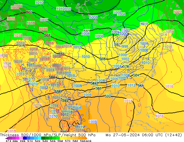 Thck 500-1000hPa ECMWF Seg 27.05.2024 06 UTC