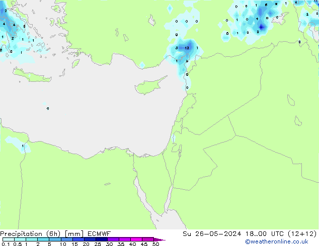 Z500/Rain (+SLP)/Z850 ECMWF dom 26.05.2024 00 UTC